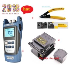 KHUYẾN MÃI MỪNG XUÂN 2018 Máy đo công suất Quang MTV310 tích hợp Bút soi Quang 5Km+Dao cắt quang FC-60S + Kìm tuốt quang CFS-3