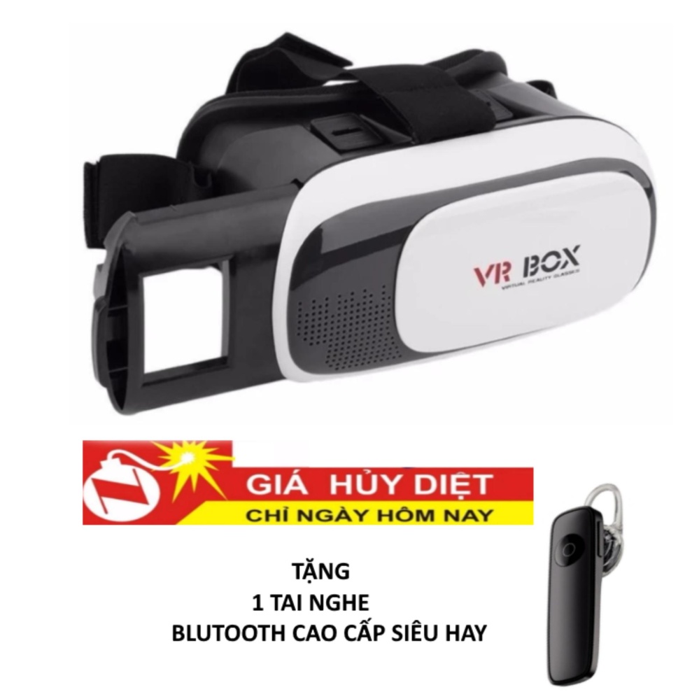 Kính thực tế ảo TTP - VR BOX 219 + Tặng 1 tai nghe blutooth cao cấp siêu hay