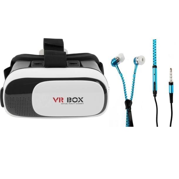 Kính thực tế ảo VR Box + Tặng Tai Nghe Kéo Khoá(giao màu ngẫu nhiên)