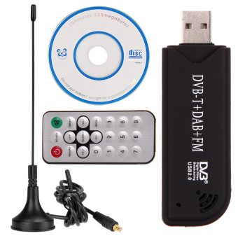 Kỹ thuật số USB2.0 DVB-T SDR+DAB+FM TV Tuner Receiver Stick RTL2832U+ FC0012  