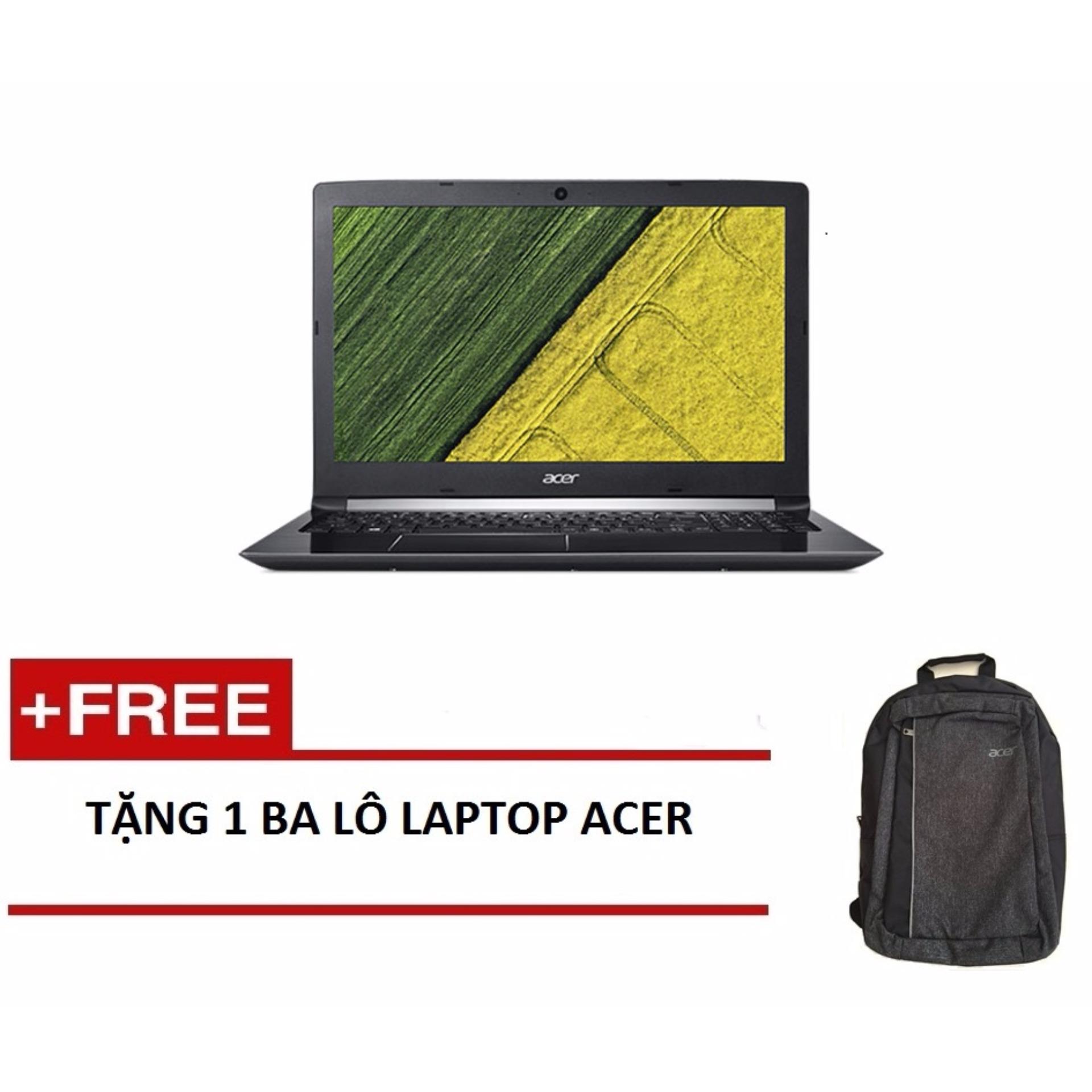 Laptop Acer Aspire A315-51-37LW NX.GNPSV.024 i3-7130U/4G/500GB/15.6HD (Đen) + Tặng 1balo laptop ACER - Hãng phân phối chính thức