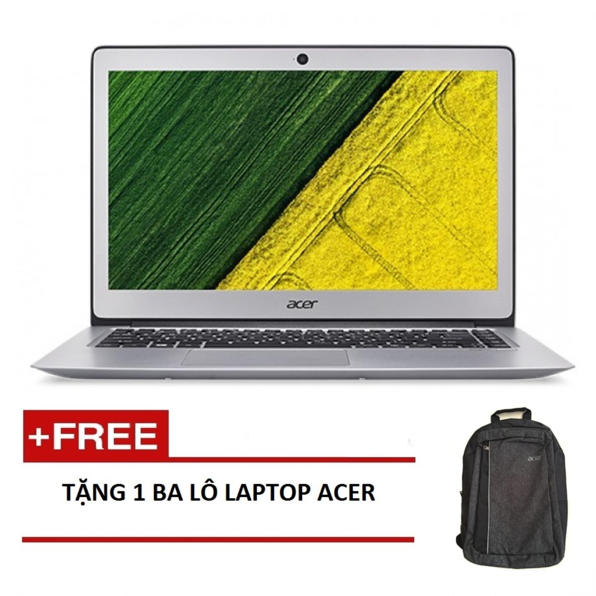 Laptop Acer Aspire SF314-52-39CV NX.GNUSV.007 i3-7130U/4G/256GSSD/W10SL/14FHD (Bạc) + Tặng 1balo laptop ACER - Hãng phân phối chính thức