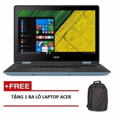 Laptop Acer Aspire SP111-31-C64T NX.GL2SV.001 N3350/4GB/64Gb eMMC/11.6HD Touch/4c/W10H (Xanh) + Tặng 1 balo laptop ACER – Hãng phân phối chính thức