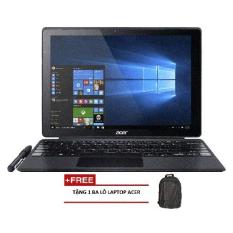 Laptop Acer Switch Alpha 12 SA5-271P-53CQ NT.LB9SV.003 12inch + Tặng 1 Ba lô laptop ACER – Hãng phân phối chính thức (Bạc)
