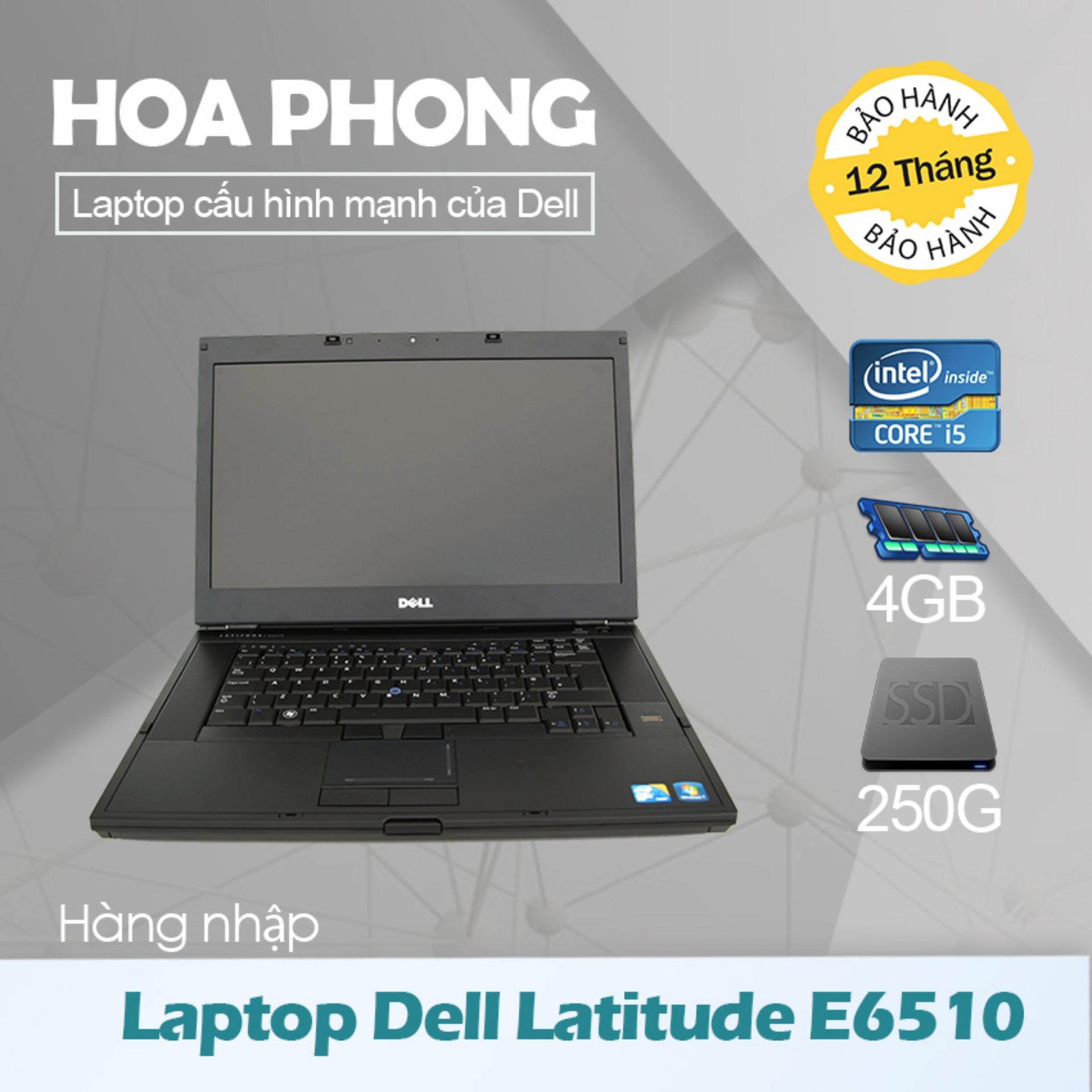 Laptop Dell Latitude E6510 Core i5 540 /4G/HDD 250G/ VGA HD/Màn 15.6inch - Hàng nhập khẩu