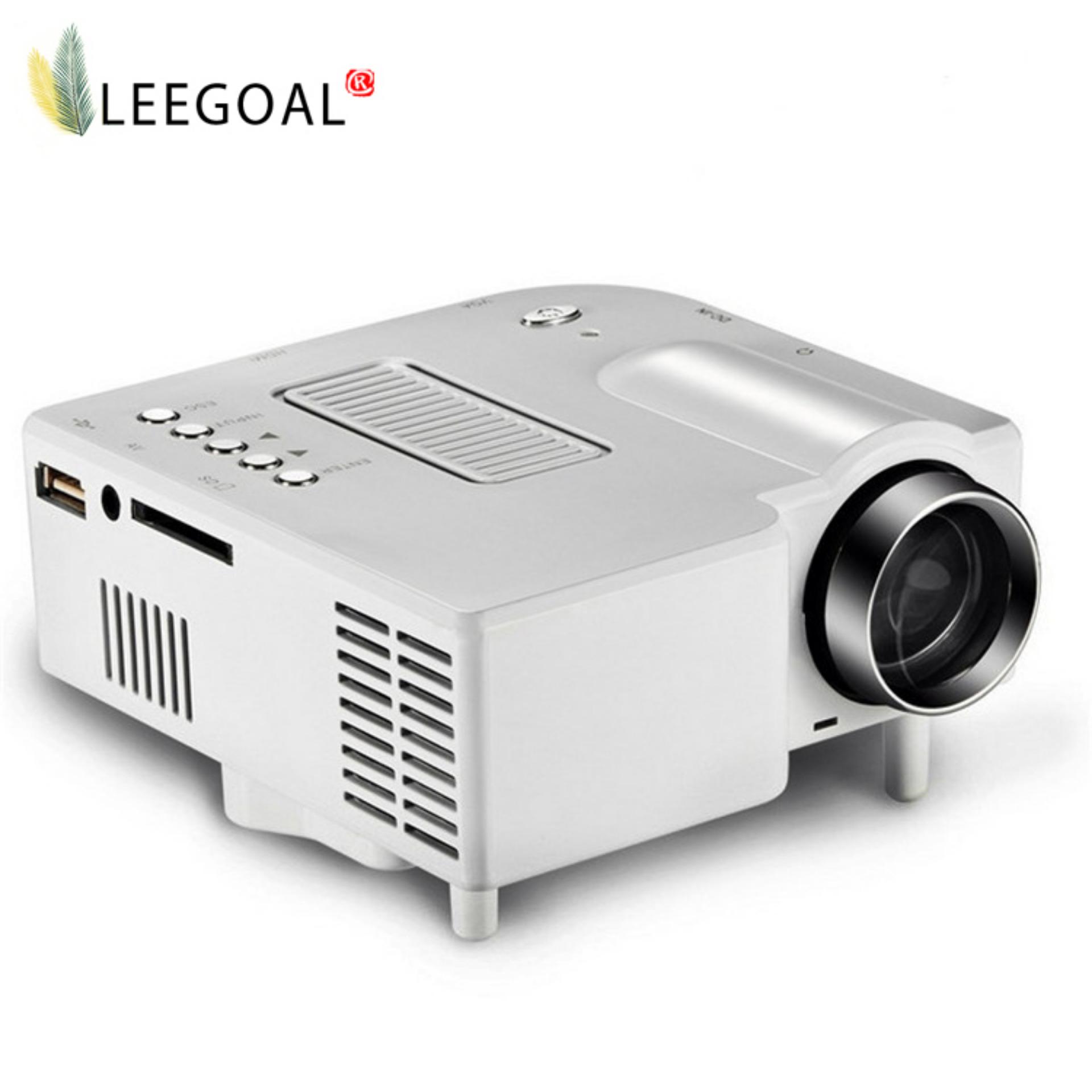 Leegoal Nhà hát gia đình UC28 Di Động 1200 lumens 1080 p HD USB USB Trò chơi video Mini LED...
