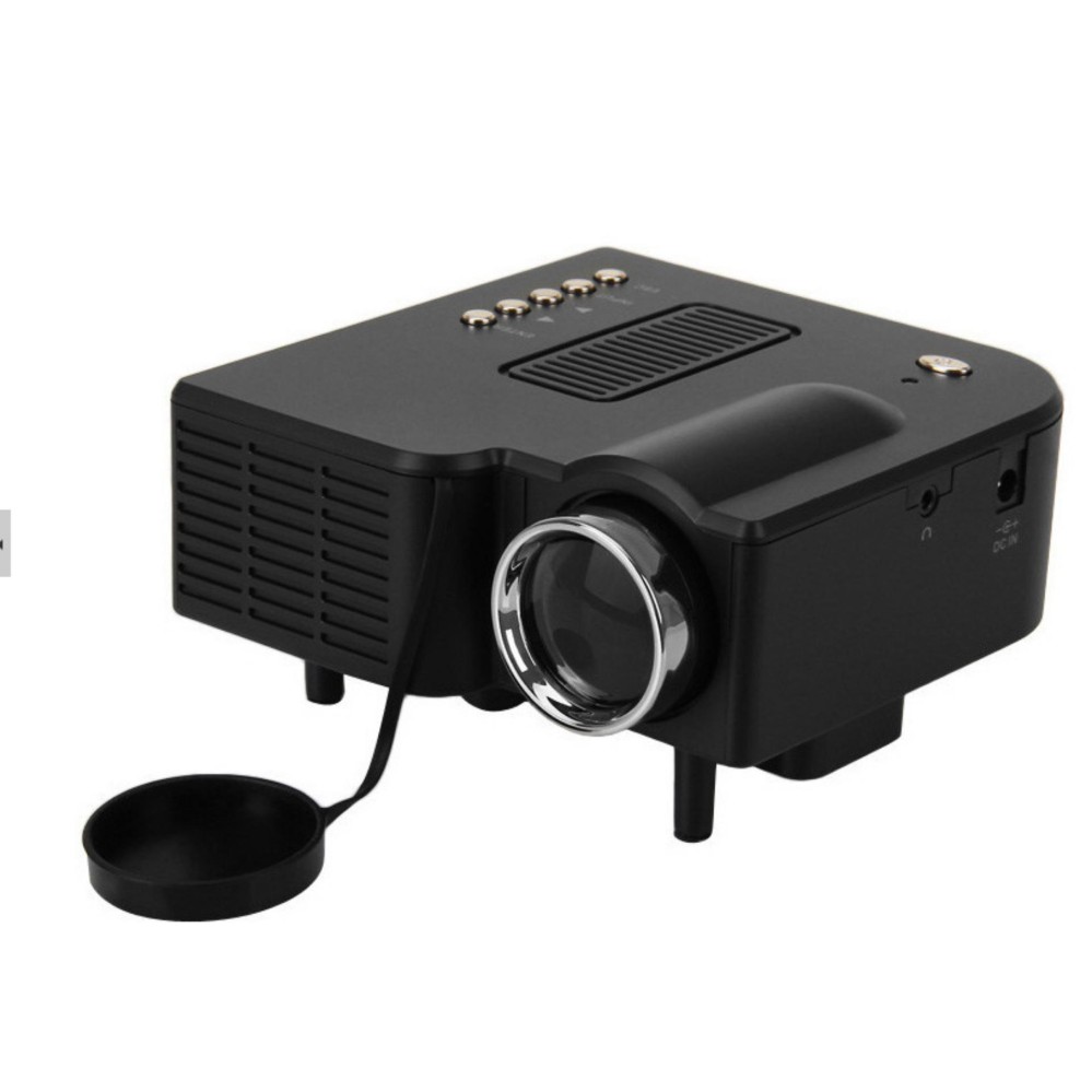 leegoal Home Theater UC28 Portable 1200lumens 1080P HD LCD HDMI USBVideo Game Mini LED Projector -intl
