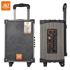 Loa kéo di động – Loa kéo Karaoke – Loa kéo giá rẻ – Loa kéo đa năng cỡ lớn vân gỗ cao cấp bluetooth âm thanh Hifi hát karaoke tặng kèm Mic không dây JBZ NE 108 -2018
