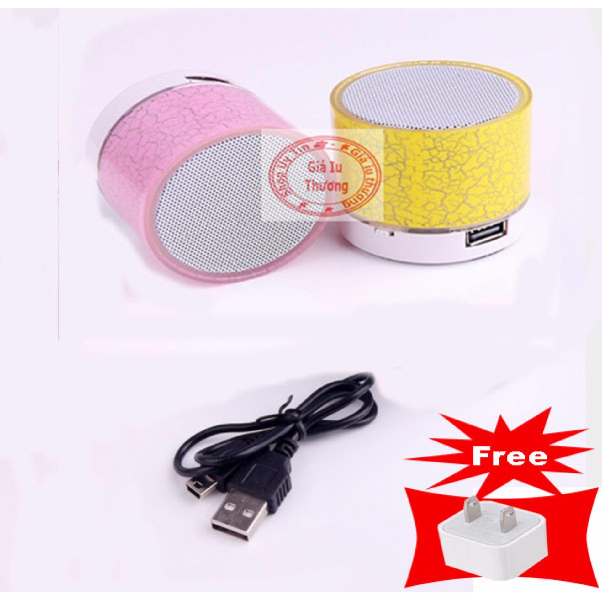 Loa mini bluetooth HLD-600 led nháy theo nhạc tặng kèm củ sạc nhanh 1A(xem video)