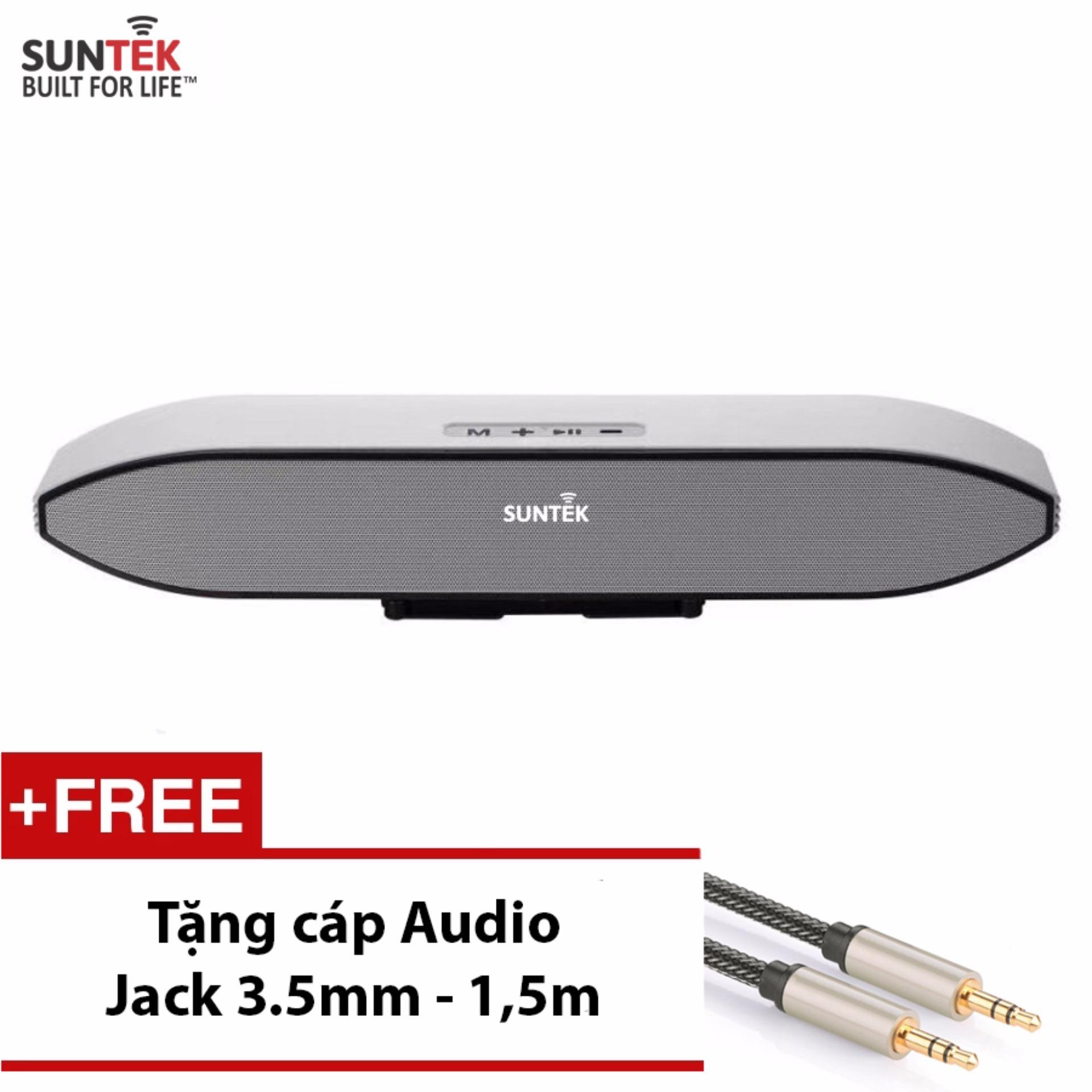 Loa thanh SUNTEK 208S(Bạc) +Tặng kèm Cáp Audio Jack 3.5mm 2 đầu cao cấp
