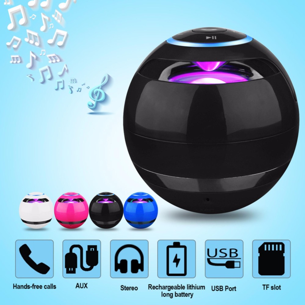 Loa Trứng Bluetooth 360 - Model GT175 (đen) hỗ trợ cắm thẻ nhớ