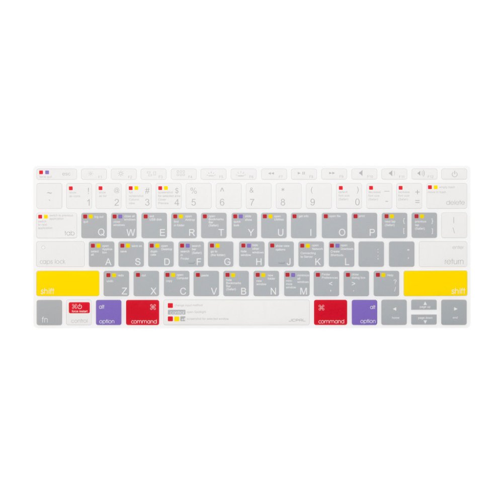 Lót bàn phím JCPAL Verskin MacOS Shortcut Keyboard Protector cho Macbook 13/15