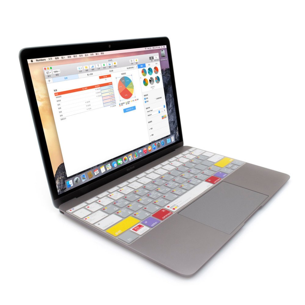 Lót bàn phím JCPAL Verskin MacOS Shortcut Keyboard Protector cho Macbook 13/15