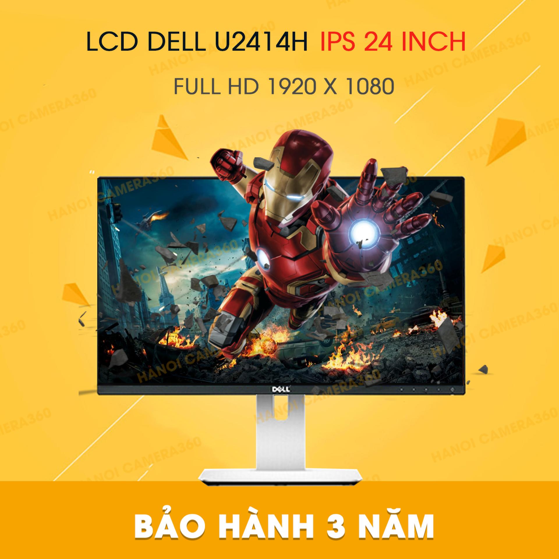 Màn hình máy tính LCD Dell 24inch Full HD - Model U2414H (Đen) - Hãng Phân phối chính thức