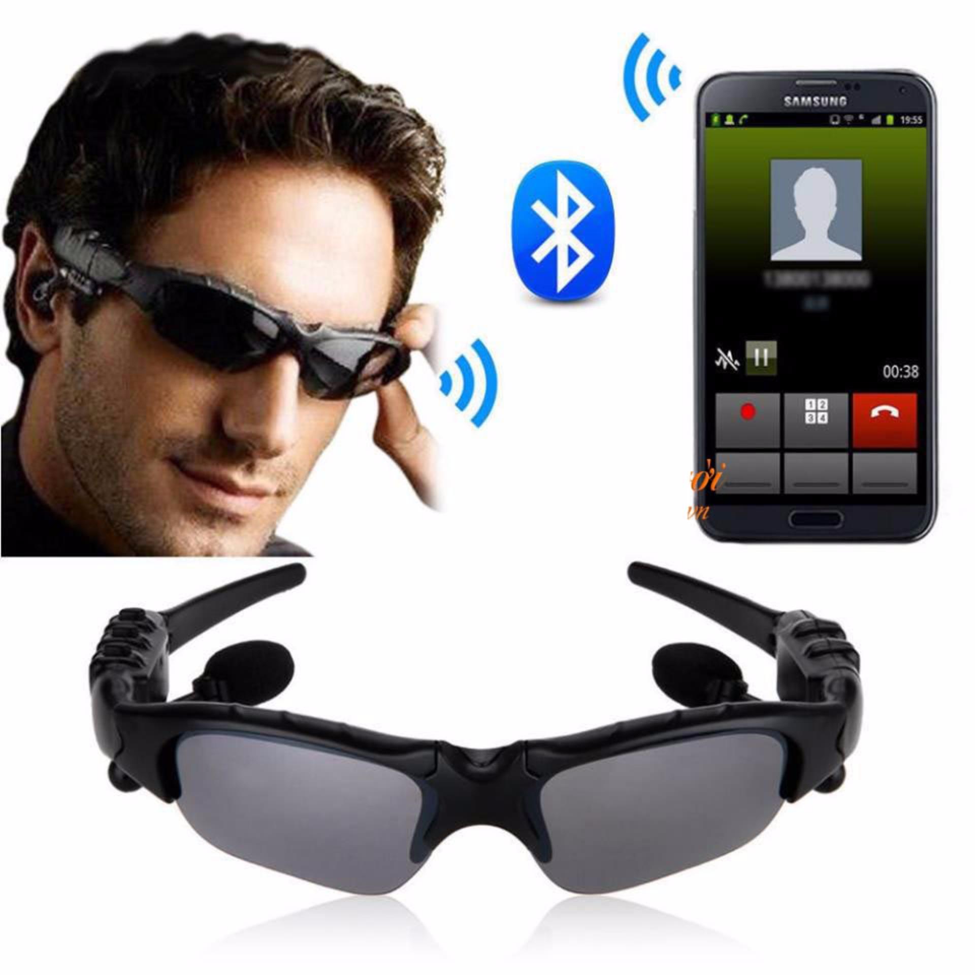 Mắt kính bluetooth Sport tích hợp nghe nhạc MP3 (Đen)
