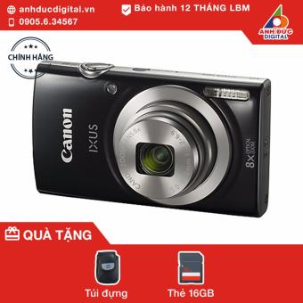 Máy ảnh Canon Ixus 185 (đen) - Chính Hãng LBM + Tặng thẻ 16GB và bao đựng máy  