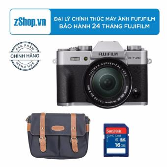 Máy ảnh Fujifilm X-T20 24.3MP với lens kit 16-50mm (Bạc) - Chính hãng + Tặng Túi Fujifilm cao cấp +...