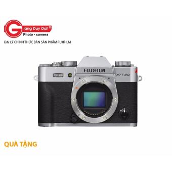 Máy ảnh Fujifilm X-T20 Body (Bạc) tặng thẻ SD 16GB + Halfcase + dán màn hình - Hàng Nhập Khẩu
