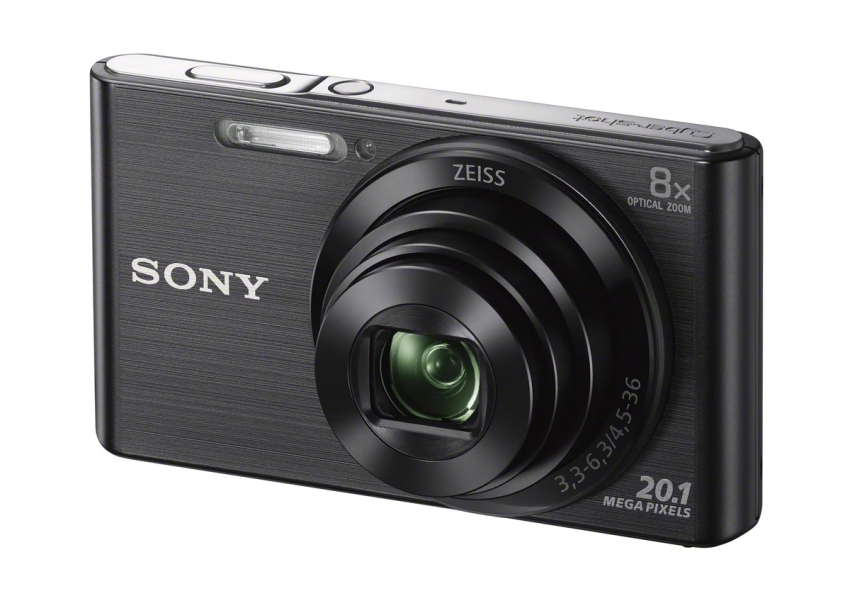 Máy ảnh KTS Sony Cyber-Shot DSC-W830 20.1MP và Zoom quang 8x (Đen)