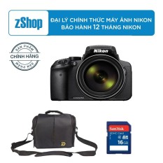Máy ảnh siêu zoom Nikon COOLPIX P900 16MP và Zoom quang học 83x – Chính hãng + TẶNG Túi Nikon + Thẻ 16GB