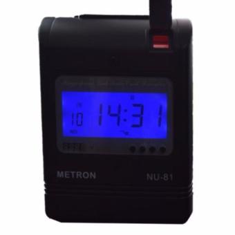 Máy chấm công đồng hồ thẻ giấy k/hợp sử dụng vân tay Metron NU81 (màu đen)  