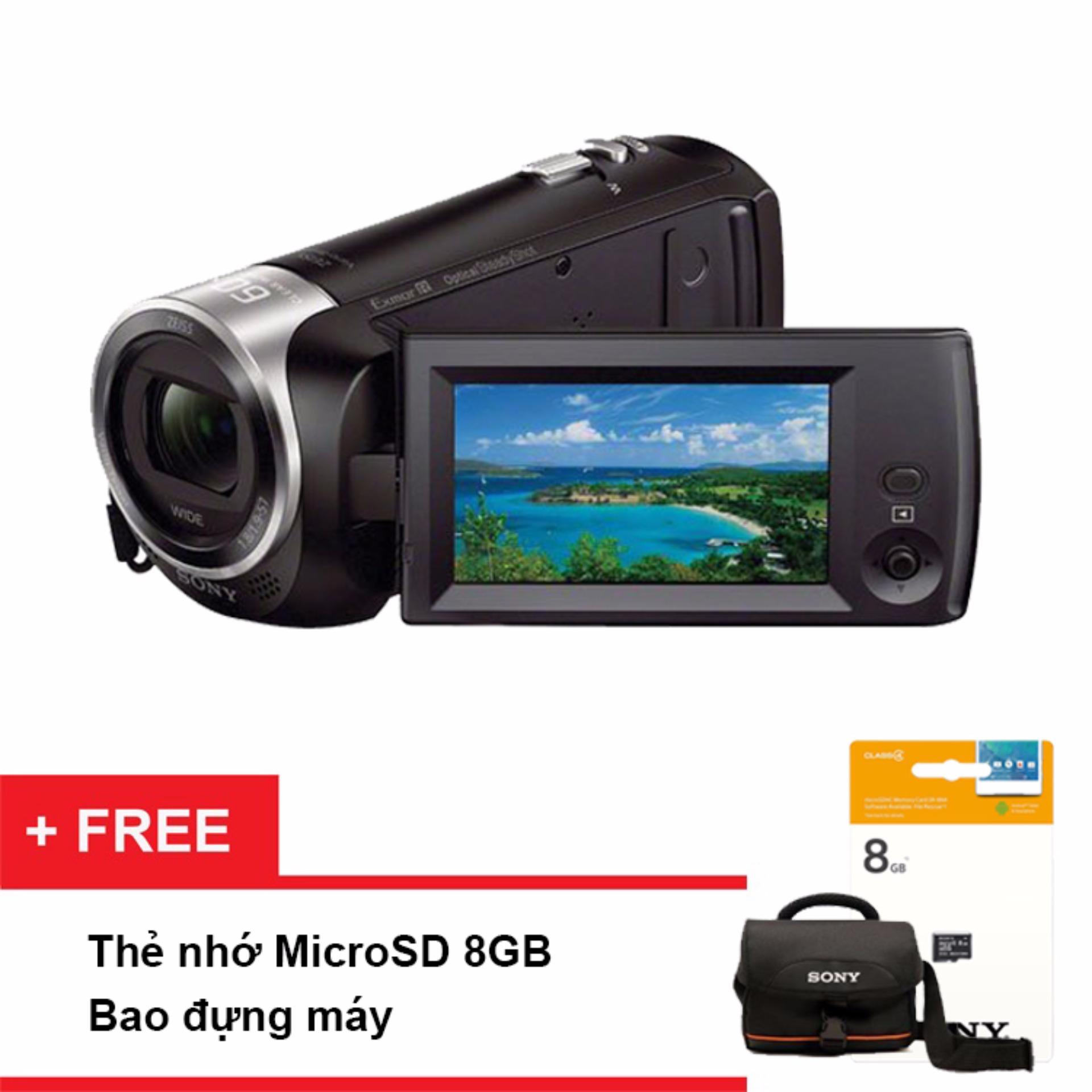 Máy quay phim Sony HDR-CX405 (Đen) - Tặng thẻ nhớ 8GB + túi đựng máy