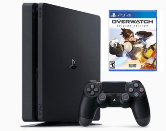 Máy Sony PlayStation PS4 Slim 500Gb CUH2006A kèm đĩa game Overwatch  