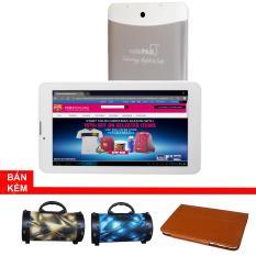 Máy tính bảng cutePad M7022 wifi/3G, 7″, 8GB (Trắng bạc)+Bao da Nâu+ Loa di động bluetooth cutePAD BS383 ngẫu nhiên- Hãng phân phối chính thức
