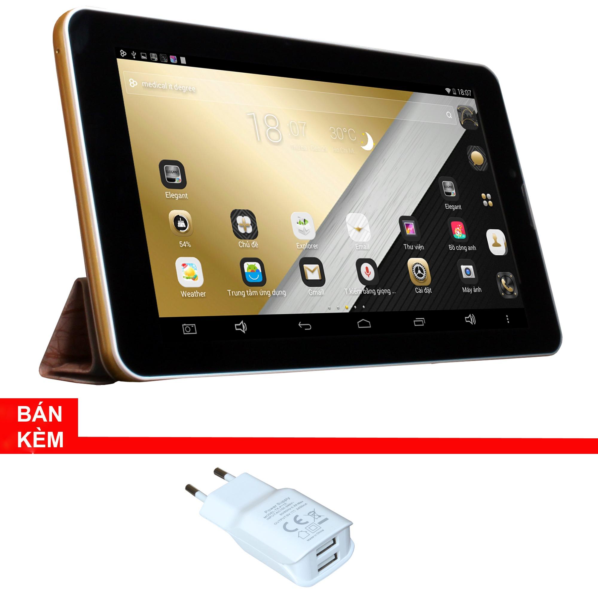 Máy tính bảng cutePad Tab 4 M7047 wifi/3G (Vàng gold) + Cục sạc cutePad TX-P113 Trắng-Hãng Phân phối chính thức