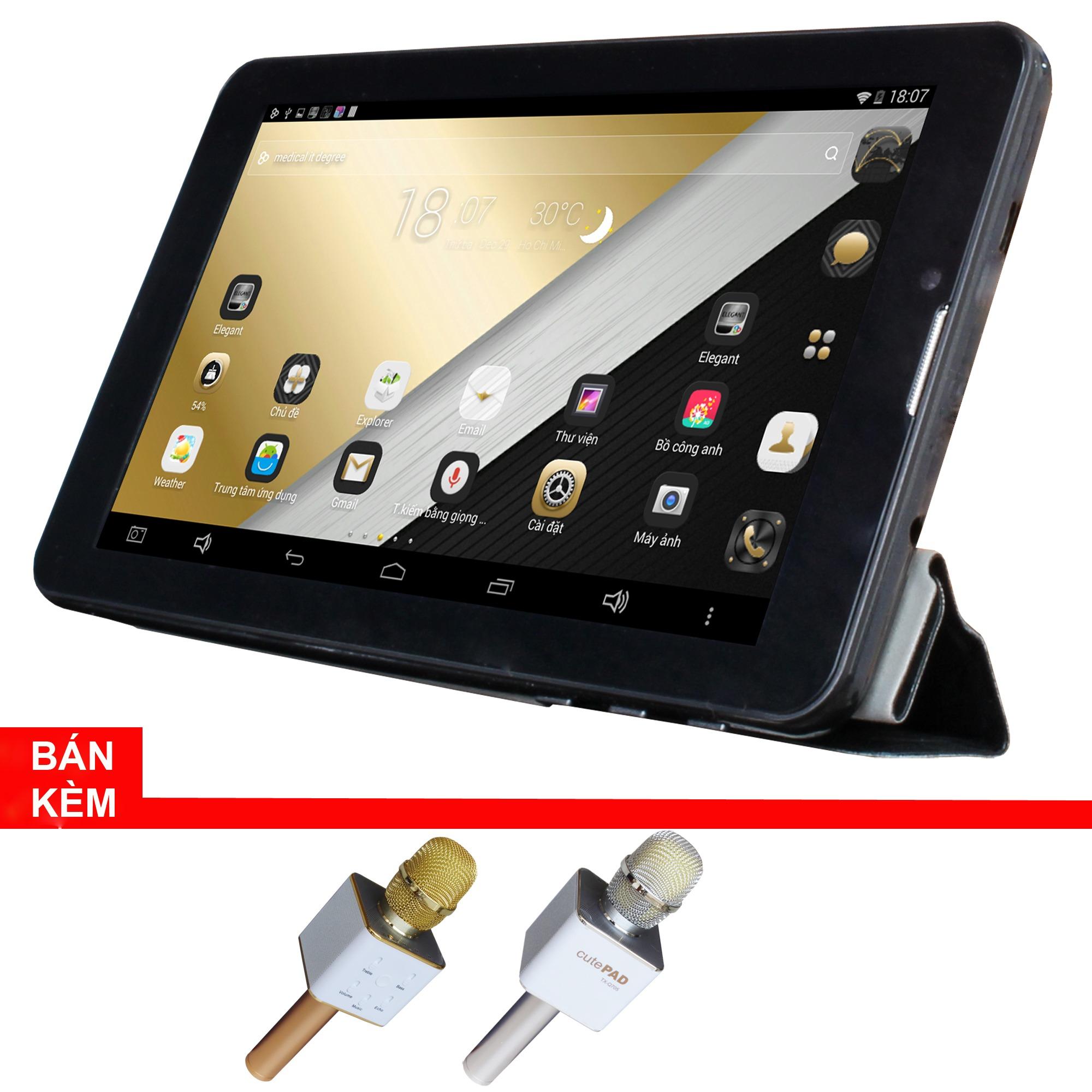 Máy tính bảng cutePad Tab 4 M7047 wifi/3G (Đen) + Micro Karaoke tích hợp loa Bluetooth cutePad TX-Q705 ngẫu nhiên-Hãng Phân...