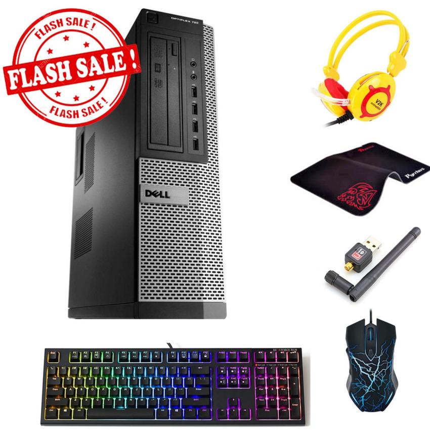 Hình ảnh Máy tính để bàn DELL OPTIPLEX 790 DT (Core i7 2600, Ram 16GB, SSD 240GB) + Quà Tặng - Hàng Nhập Khẩu