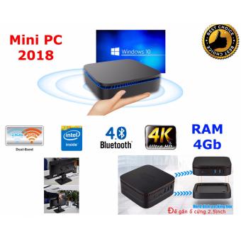 Máy tính để bàn mini pc AK1 - Intel J3455 - Ram 4Gb - Window 10 dual Wifi Bluetooth  