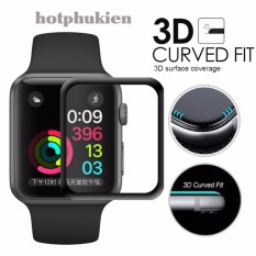 Miếng dán cường lực 3D full màn hình cho Apple Watch 42 mm (Applea iWatch) độ cứng 9H bảo vệ tuyệt đối – Phân phối hotphukien