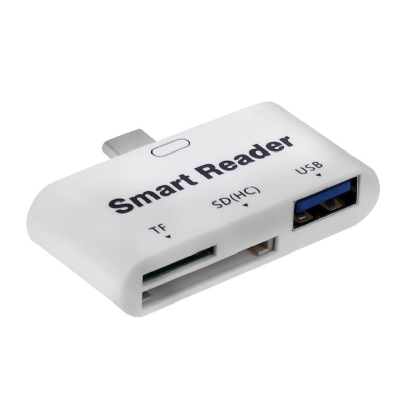Bảng giá Mini 3 in 1 Type-C Port USB3.0 OTG SD/TF Extender Card Reader(White) - intl Phong Vũ