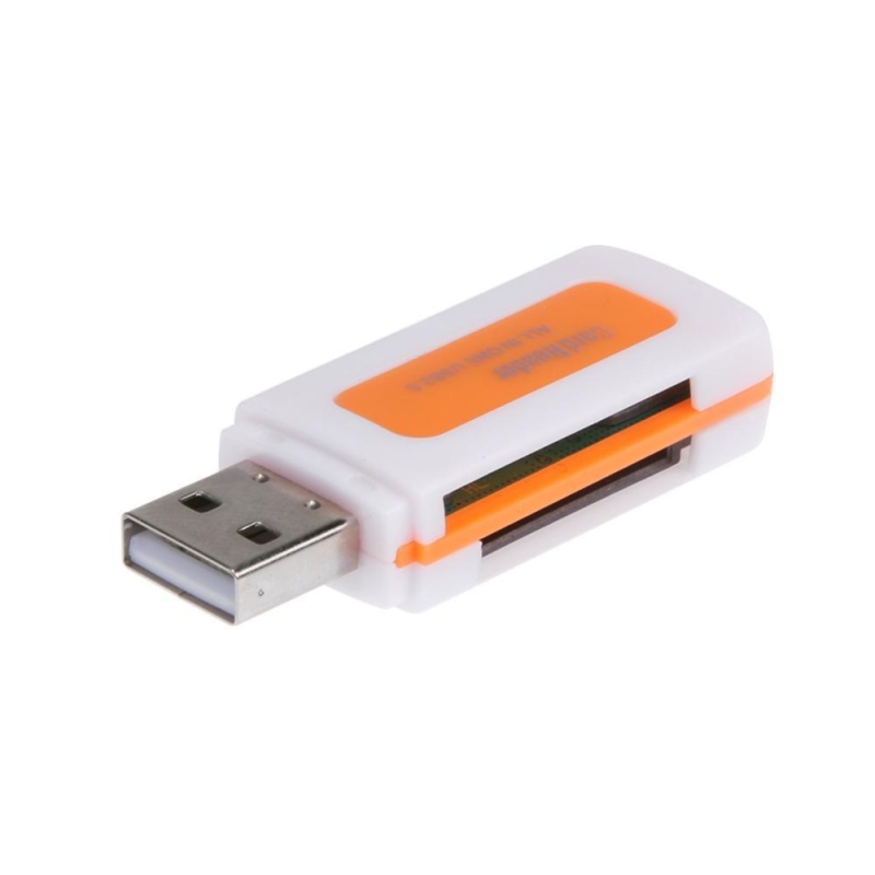 Bảng giá Mini USB2.0 4 Card Slots Smart Card Reader SD/MMC TF MS M2 Card Reader (Orange) - intl Phong Vũ