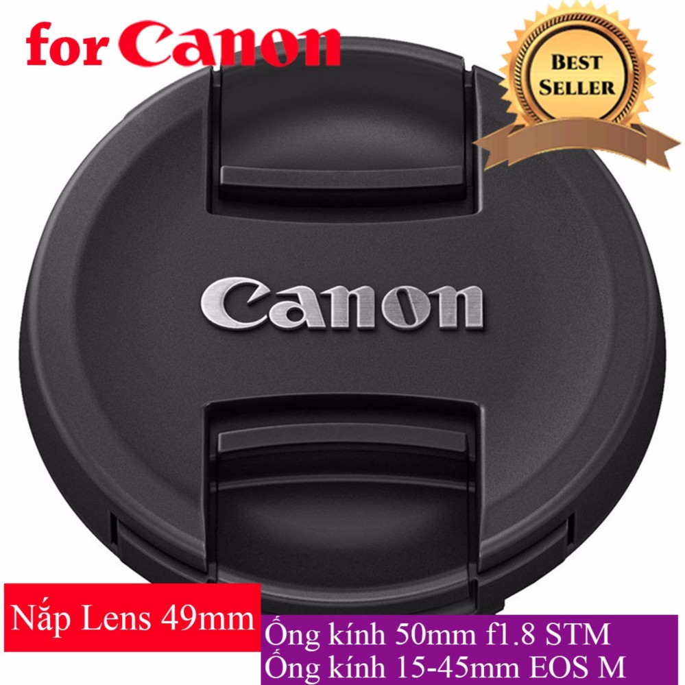 Nắp Đậy Ống Kính Lens Cap Trước Canon 49 mm