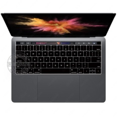 New Pro 2016 Skin, US type Silicone Keyboard Cover for Macbook 13″ 15″ New Pro (with Touch Bar), Black – intl