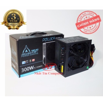 Nguồn công suất thực dành cho máy tính Vision VSP X300W Fan 14cm - Kèm dây nguồn (Đen) - Hãng...