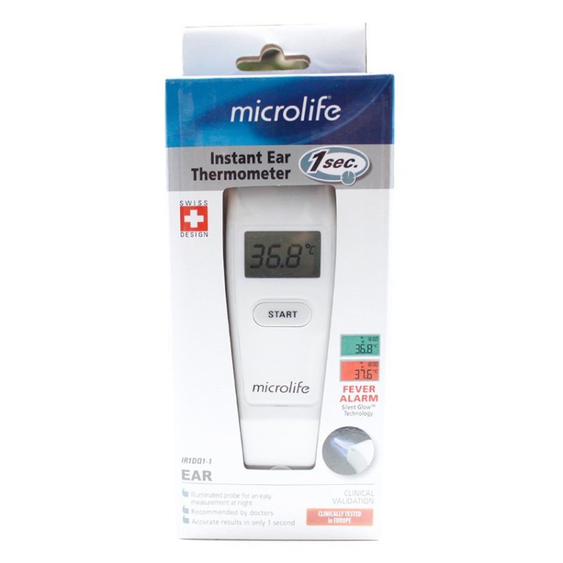 Giá bán Nhiệt kế điện tử đo tai Microlife IR1DQ1 (Trắng)