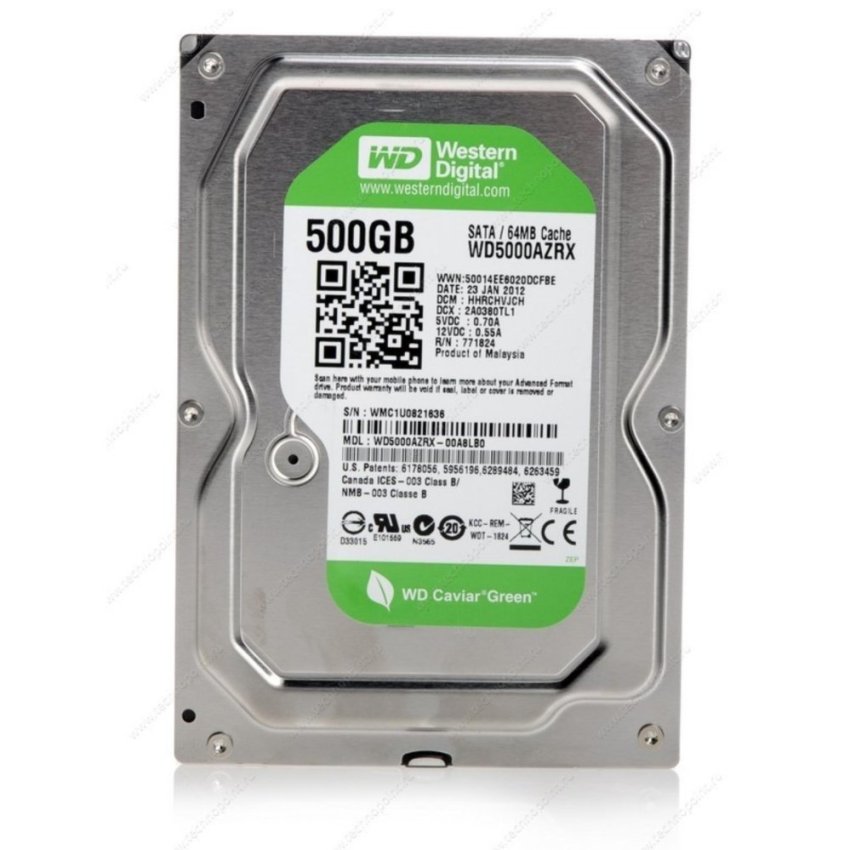 Ổ Cứng Gắn Trong WD Blue 500G /16MB/7200rpm/3.5 SATA (500GB)