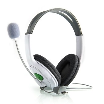 OH Not Specified Live Big Headset Headphone With Microphone for XBOX 360 Xbox360 Slim NEW (White) - intl  