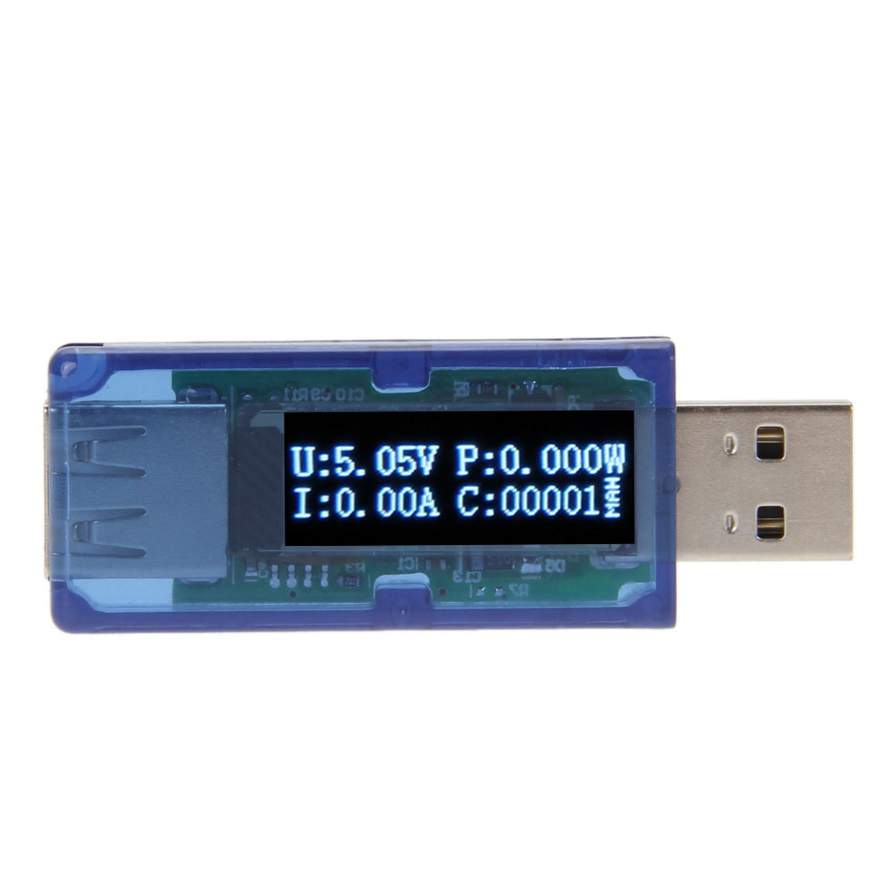 ... OLED USB Detector Voltmeter Ammeter Power Capacity Voltage CurrentTester - intl ...