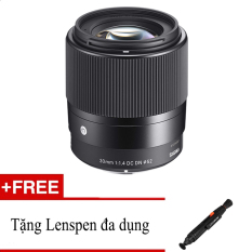 Ống kính Sigma 30mm F1.4 DC DN for Sony E Mount (Đen) + Tặng 1 Lenspen