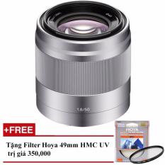 Ống kính Sony SEL 50mm F/1.8 OSS (Bạc) – Tặng 1 Filter Hoya HMC UV 49mm