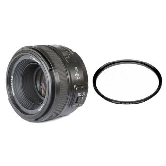 Ống kính Yongnuo 50mm F1.8 cho Nikon + Tặng kèm filter UV  