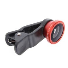 Ống lens camera điện thoại Universal 3 IN 1 (Đỏ)
