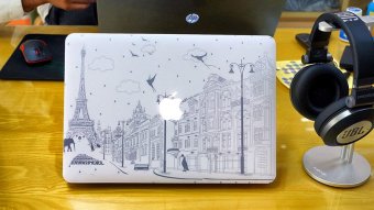 Ốp 2 mặt cho Macbook C016 12New (Hoạ tiết Paris)  