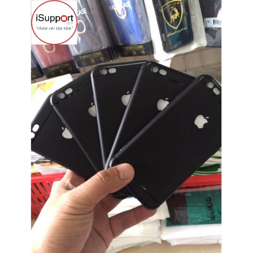 Hình ảnh Ốp lưng cho iPhone 6S Plus cao cấp (Đen) + Tặng miếng cồn lau máy