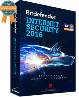 Phần mềm diệt virus Bitdefender Internet Security 2016 - 1PC/Year