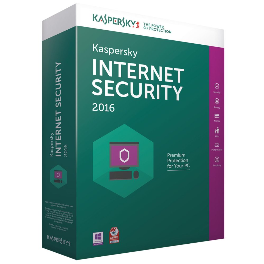Phần mềm diệt virus Kaspersky Internet Security 3PC 1Year (BOX)